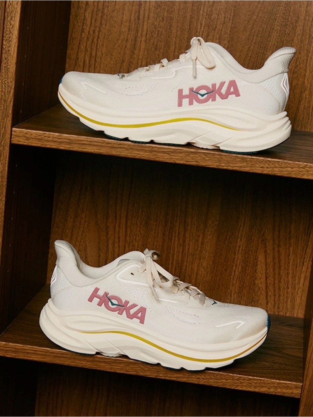 BRAND NEW Women’s HOKA Clifton 10 Birch/Alabaster Size Various Sizes